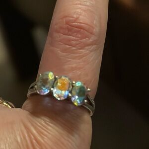 Ring mercury topaz in 925 sterling silver